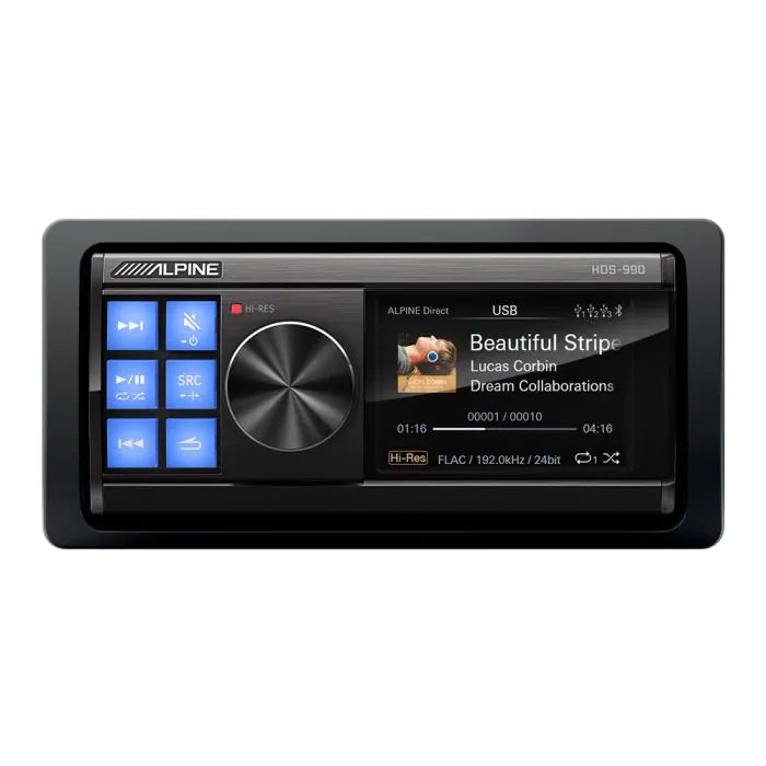 Alpine HDS-990 - Hi-Res Audio Media Player 192kHz/24Bit Playback Bluetooth USB DAC