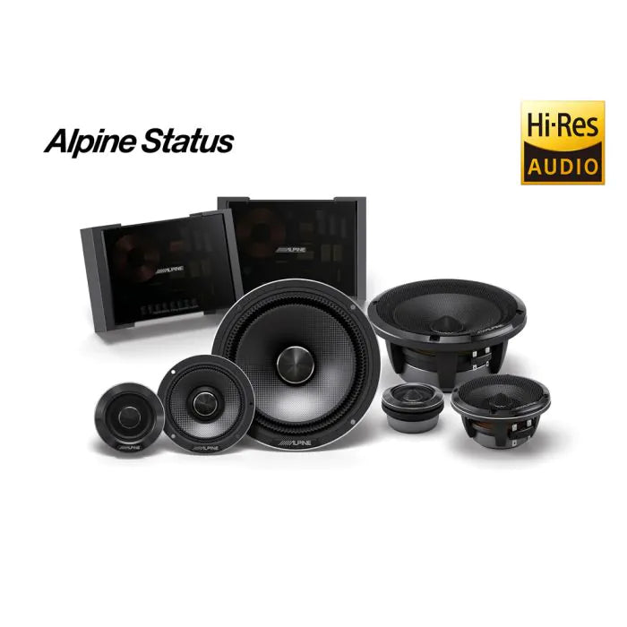 Alpine HDZ-653 - Status Hi-Res 6.5" 16.5cm 3-Way Component Car Speakers