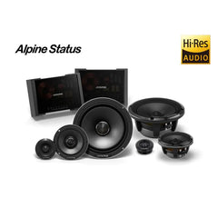 Alpine HDZ-653S - Status Hi-Res 6.5" 16.5cm 3-Way Slim-Fit Component Car Speakers