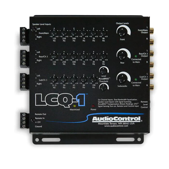 AudioControl LCQ-1 - 6-Channel Line Output Converter With EQ & Accubass™