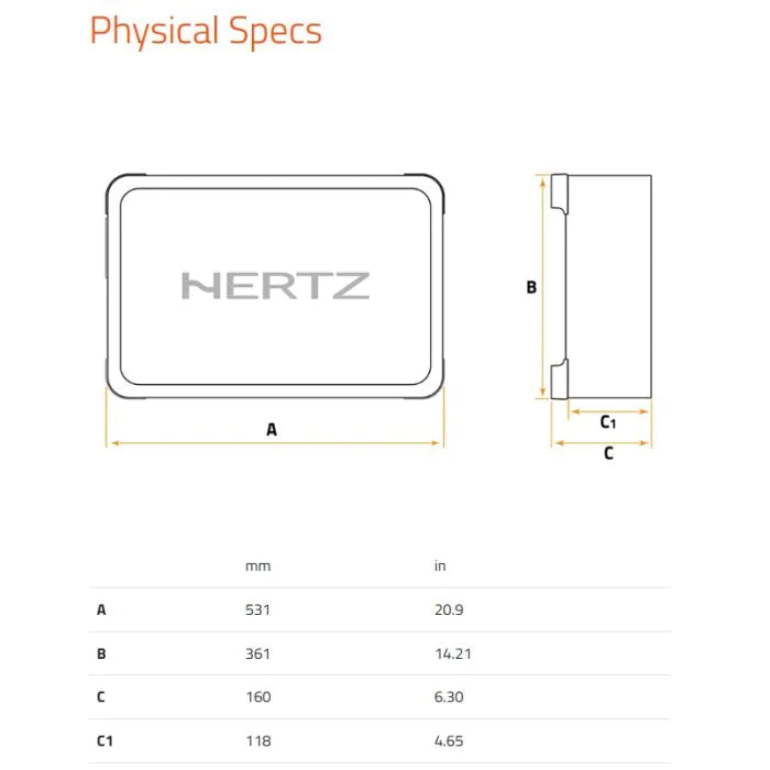 Hertz MPBX 250 S2 - 10" Utra-Shallow Sealed Subwoofer Enclosure 1000W