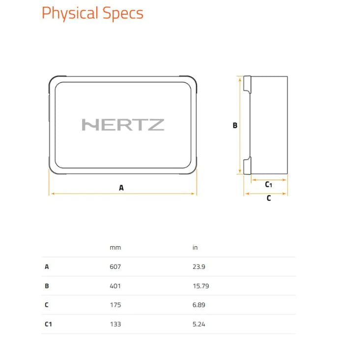 Hertz MPBX 300 S2 - 12" Utra-Shallow Sealed Subwoofer Enclosure 1000W