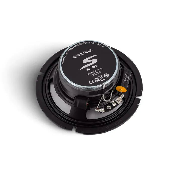 Alpine S2-S65 - S-Series 6.5" 2-Way Coaxial Car Speakers 240 Watts