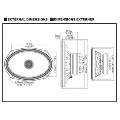 Alpine S2-S69 - S-Series 6"x9" 2-Way Car Coaxial Speakers 260 Watts