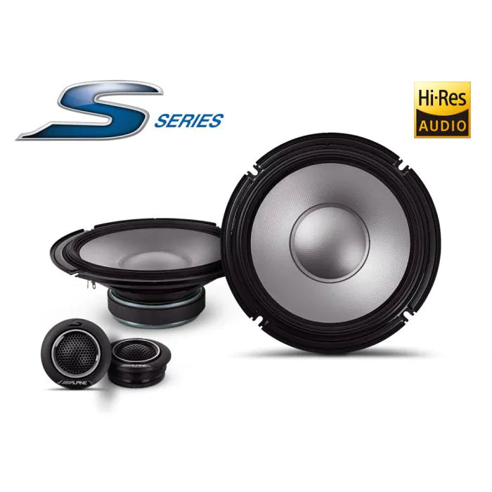 Alpine S2-S80C - S-Series 8" 2-Way Car Component Speakers 260 Watts