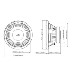 Alpine S2-W10D4 - 10" S-Series Dual 4 Ohm Car Subwoofer 1800W