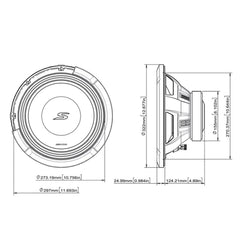 Alpine S2-W12D4 - 12" S-Series Dual 4 Ohm Car Subwoofer 1800W