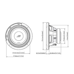 Alpine S2-W8D4 - 8" S-Series Dual 4 Ohm Car Subwoofer 900W