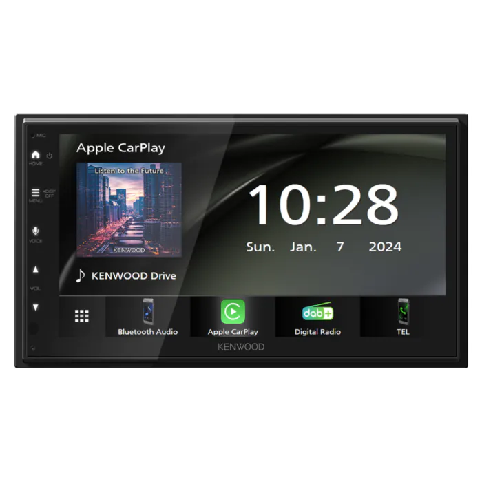 Kenwood DMX5023DABS - 6.8” Wired CarPlay Android Auto Mirroring, DAB+ Radio Multimedia Screen
