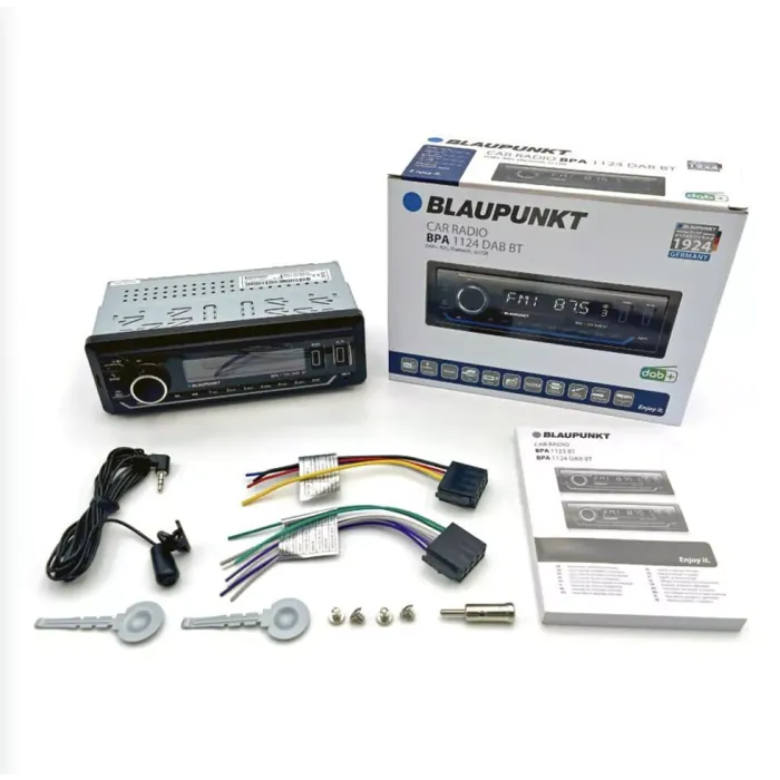 Blaupunkt BPA 1124 DAB/DAB+ BT Car Radio Stereo with Bluetooth USB AUX Input