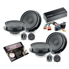 Bespoke Car Front/Rear 2-Way 8" Component Speakers & Amplifier Upgrade For VW Touareg
