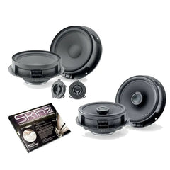 Bespoke Car Audio Front 2-Way Component & Rear Coaxial Speakers Upgrade For VW Models