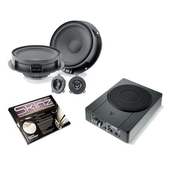 Bespoke Car 2-Way 8" Component Speaker Upgrade with 2.1 Active Underseat Subwoofer For VW Models